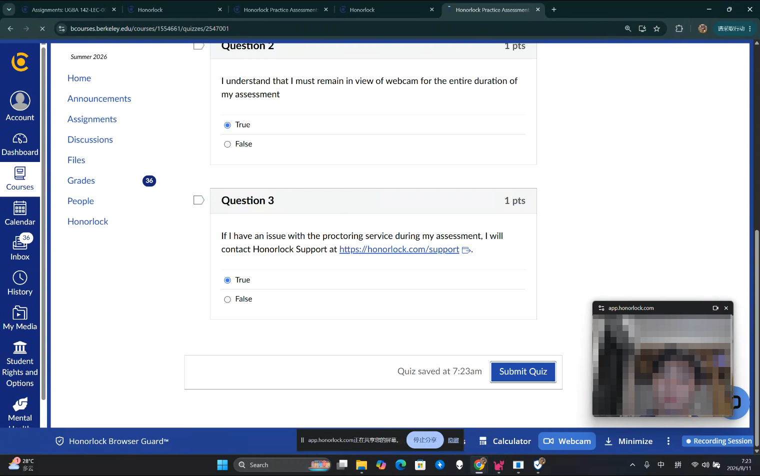 Honorlock AI Proctoring Remote Assistance Solution