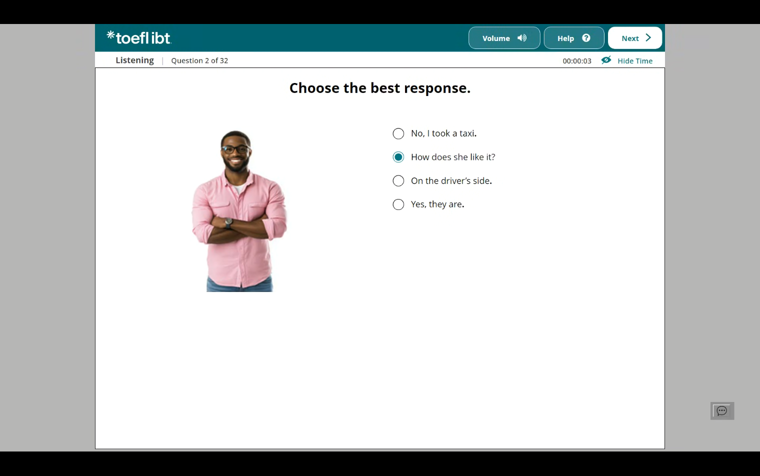 TOEFL iBT Remote Exam Assistance Solution