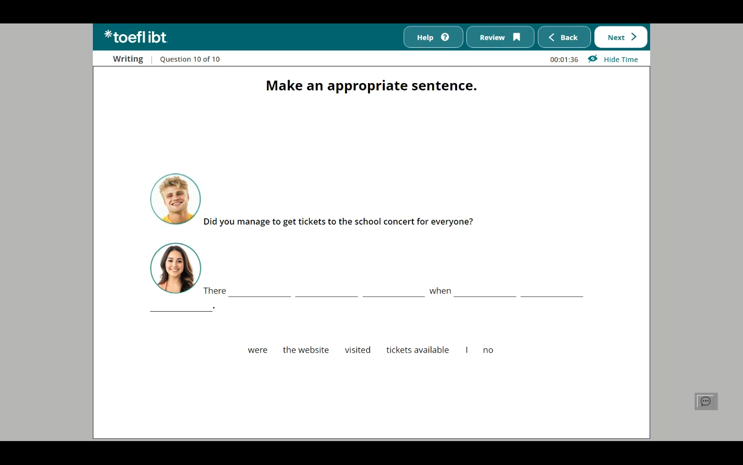 TOEFL iBT Remote Exam Assistance Solution
